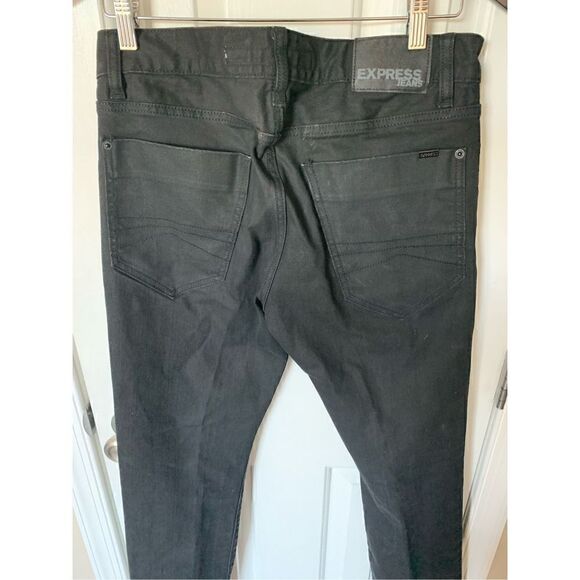 Express men’s jeans black size 30x32 - Picture 3 of 6